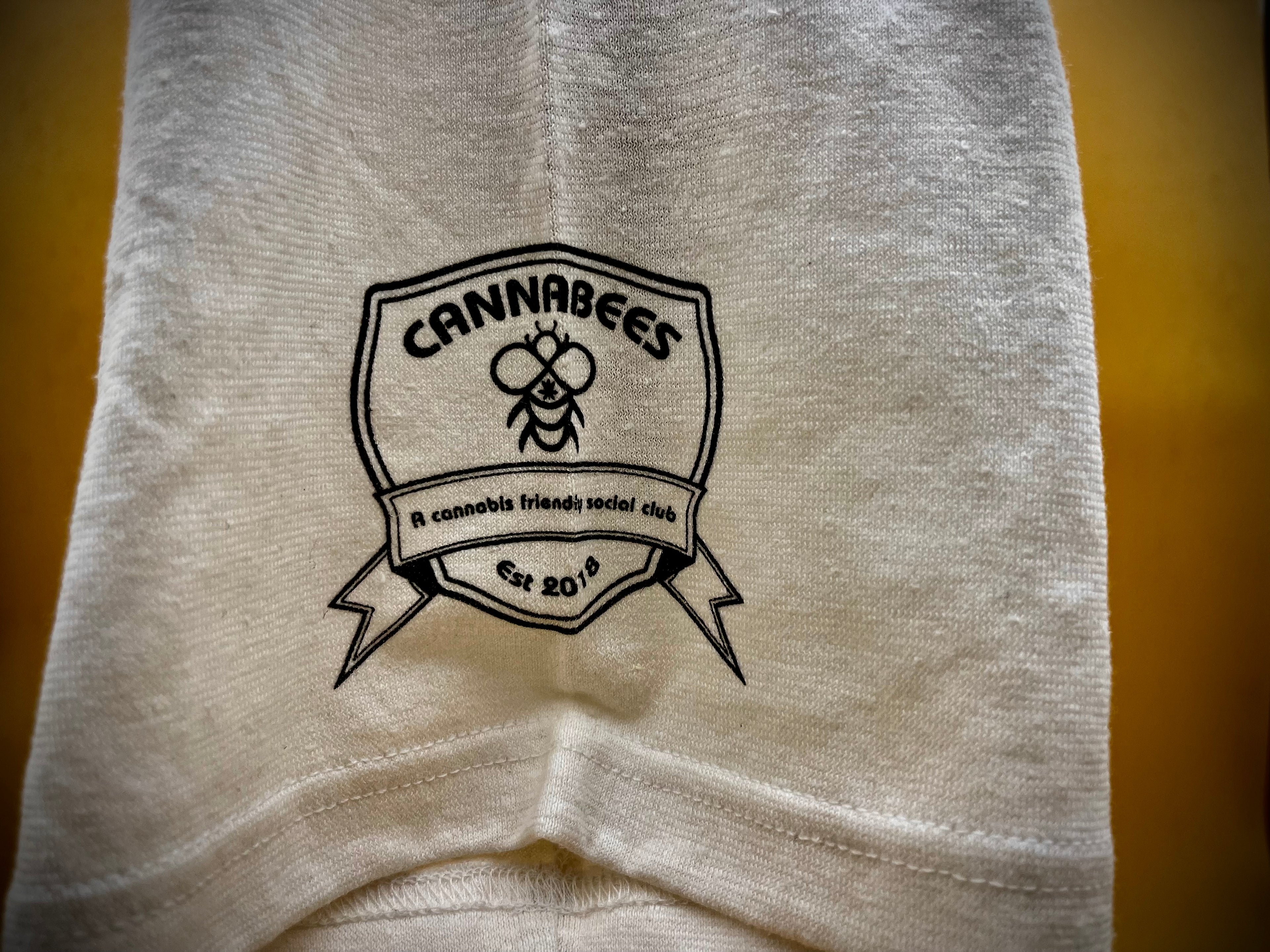 White Cannabees Hemp Organic Cotton Tee