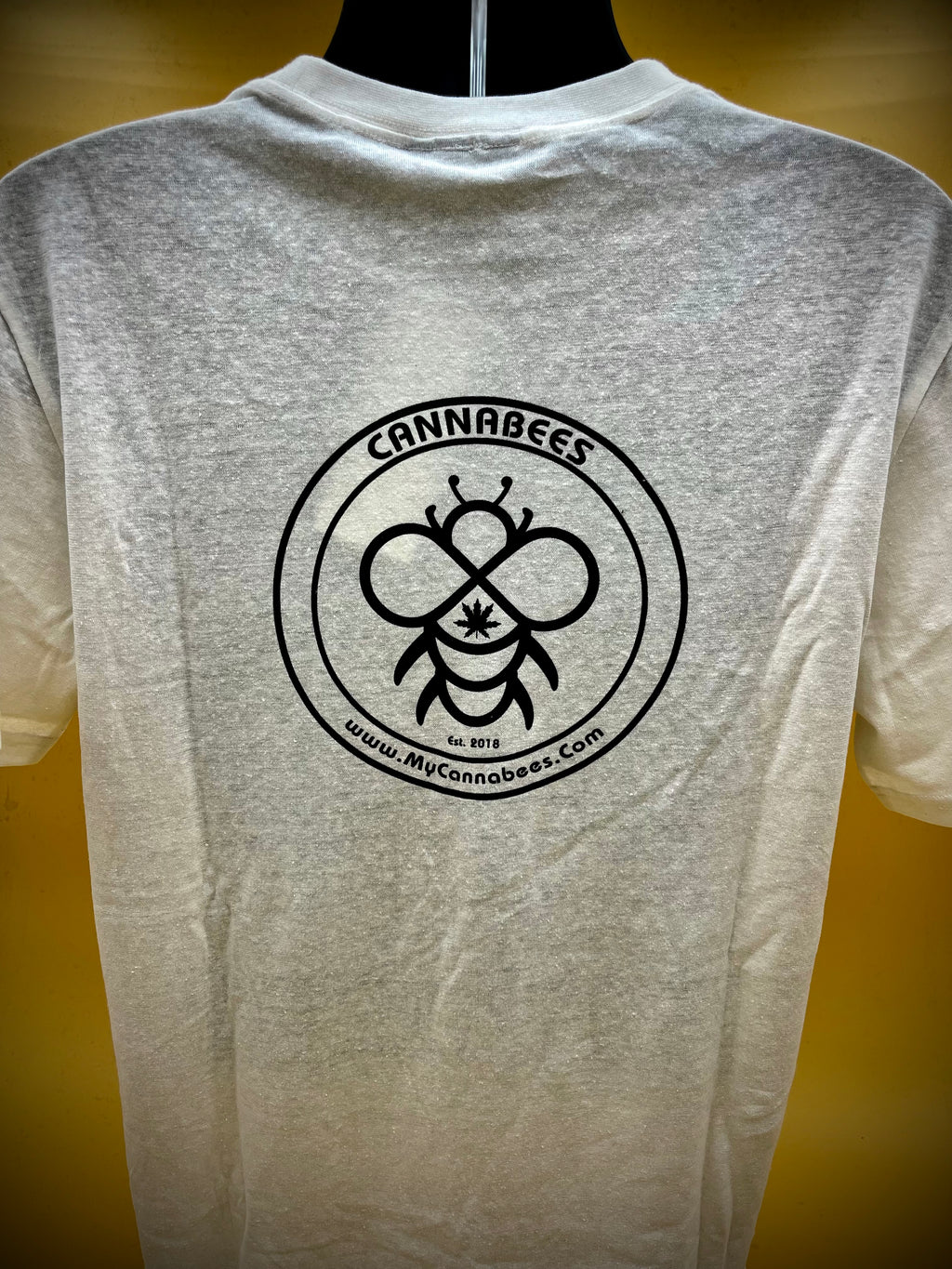 White Cannabees Hemp Organic Cotton Tee