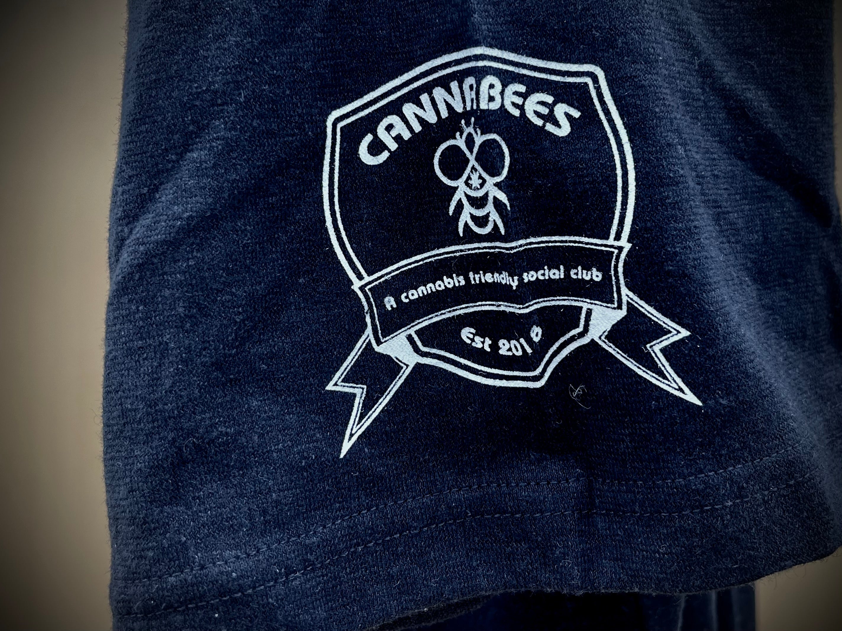 Black Cannabees Hemp Organic Cotton Tee