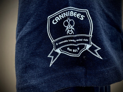 Black Cannabees Hemp Organic Cotton Tee