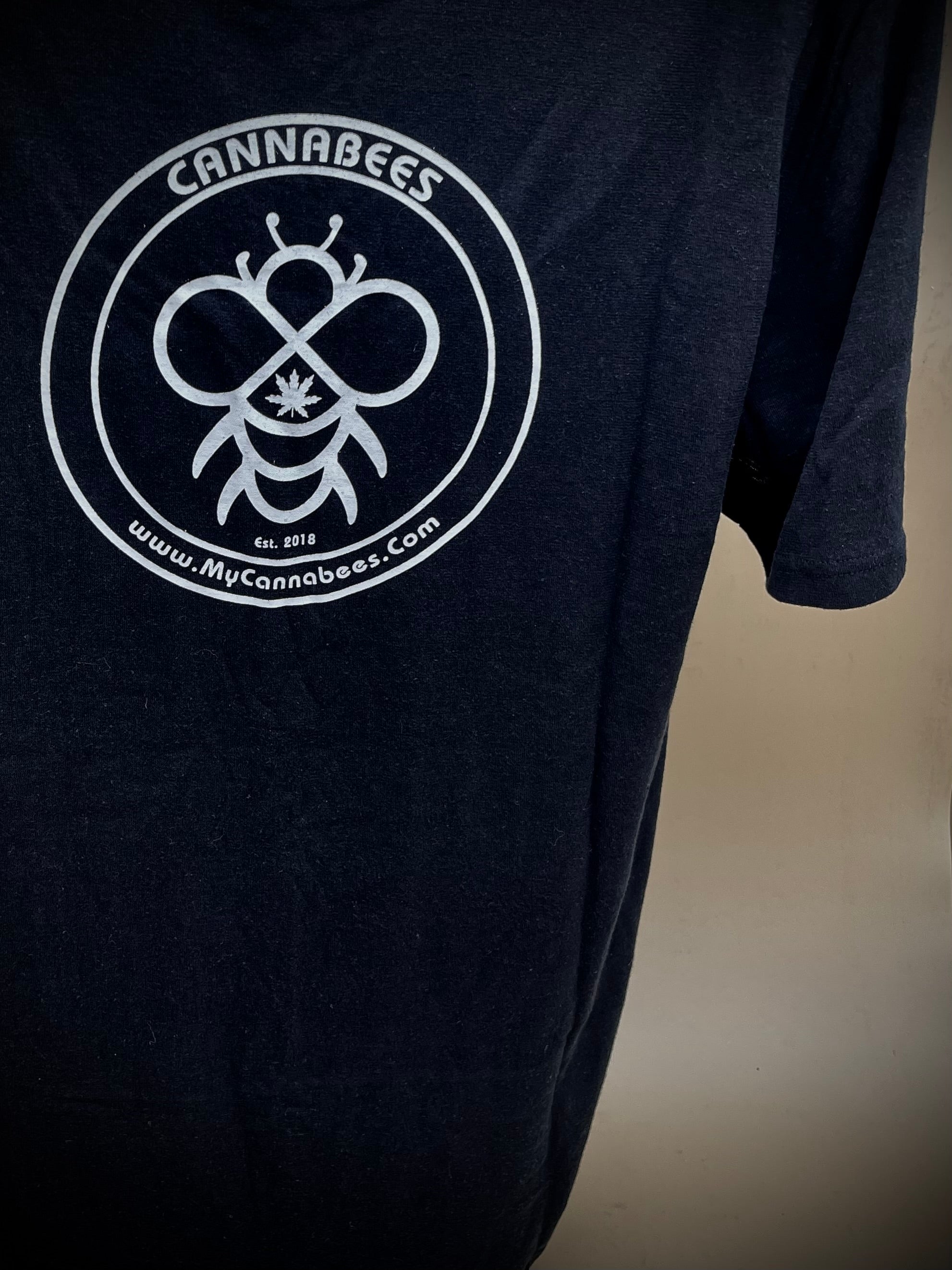 Black Cannabees Hemp Organic Cotton Tee